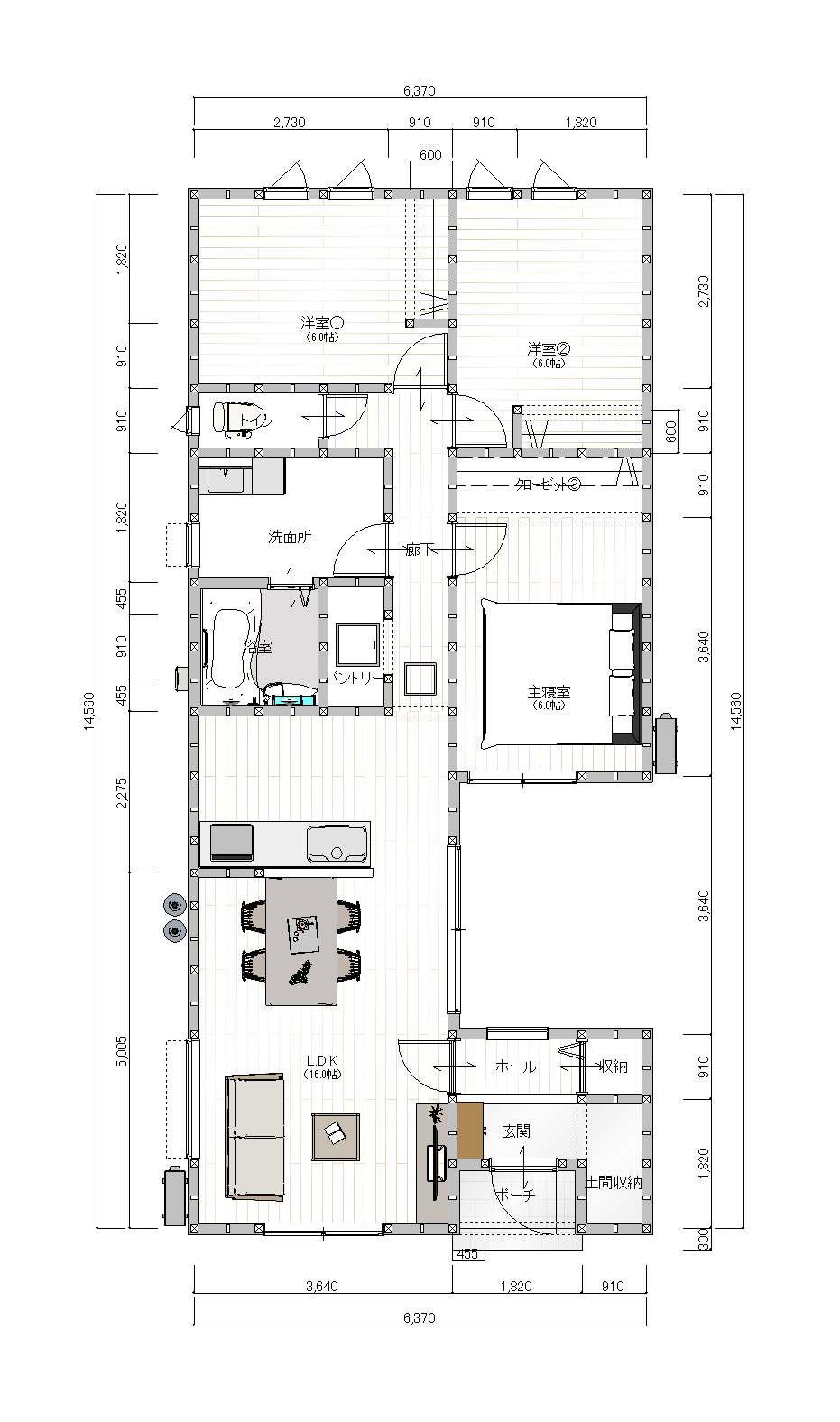 モデルハウス 間取り図